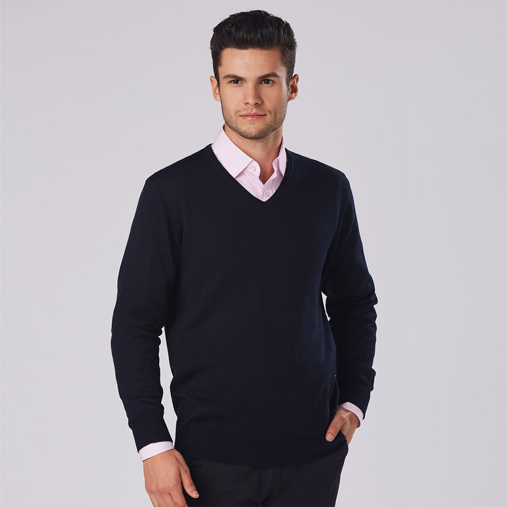 Men's V-Neck Long Sleeves Jumper