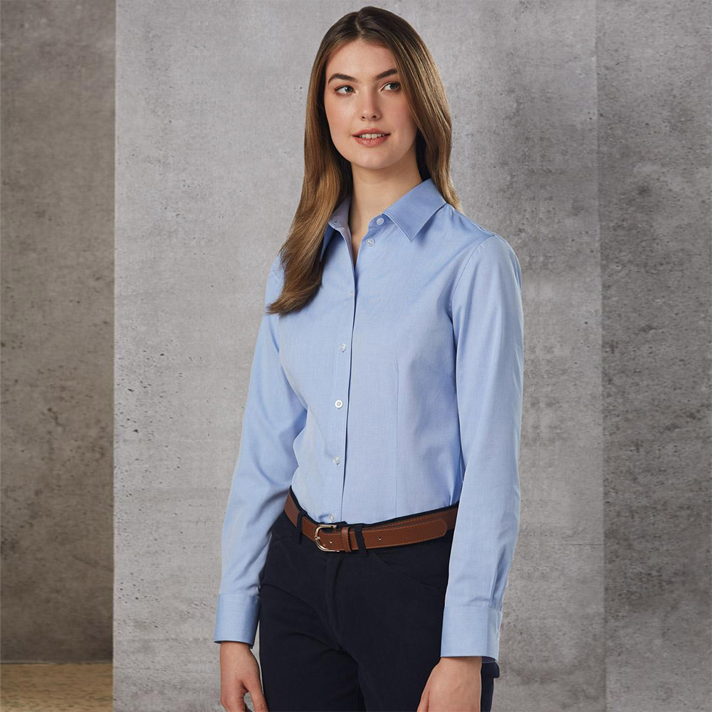 Women's CVC Oxford Long Sleeve Shirt