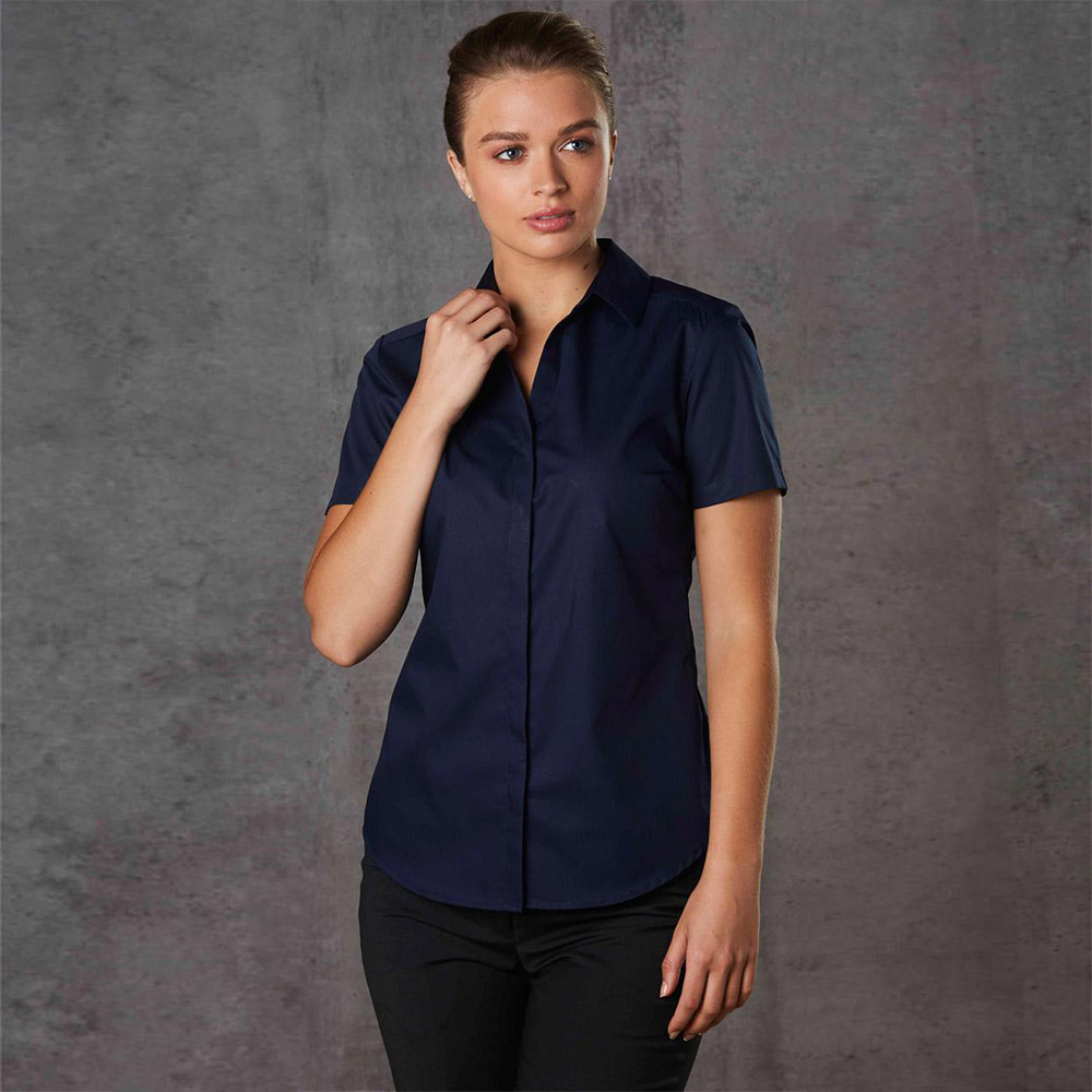 Barkley Ladies Taped Seam Short Sleeve Shirt