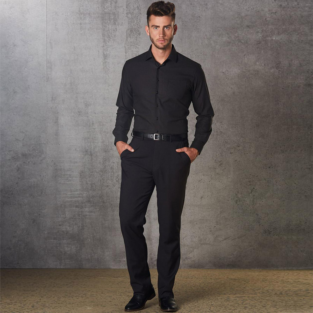 Men's Polyviscose Flexi Waist Stretch Pants