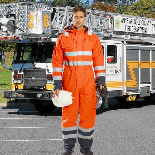 Flame Retardant Rain Hi-Vis Multi Coverall