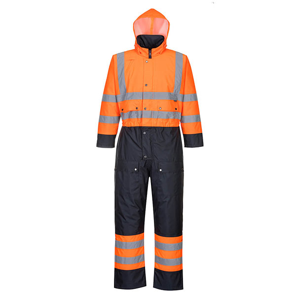 Hi-Vis Thermal Insulation Contrast Coverall with Quilt Lined