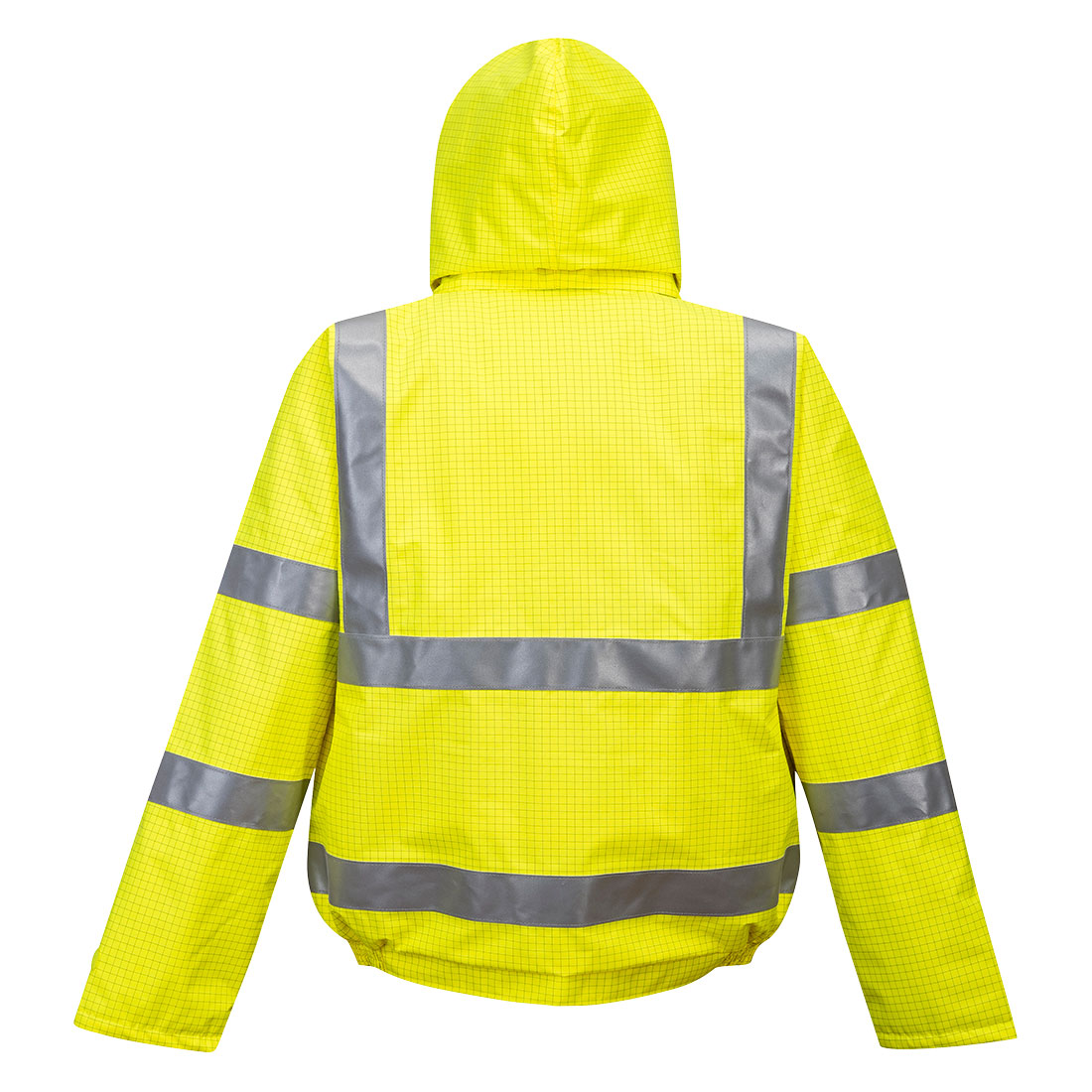 Rain Flame Resistant Waterproof Breathable Hi-Vis Antistatic Bomber Jacket