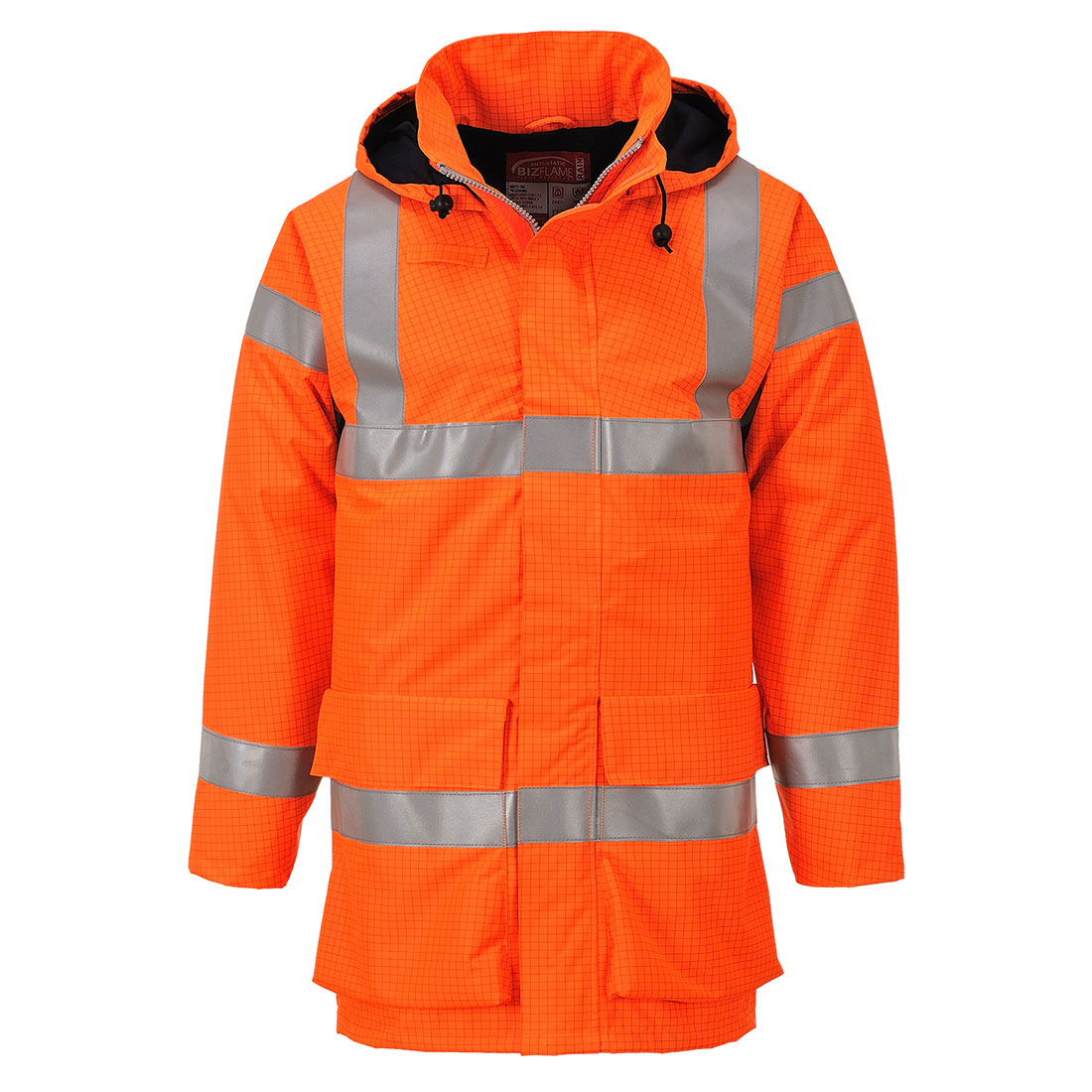 Rain Flame Resistant Multi-Protection Hi-Vis Jacket with Lining