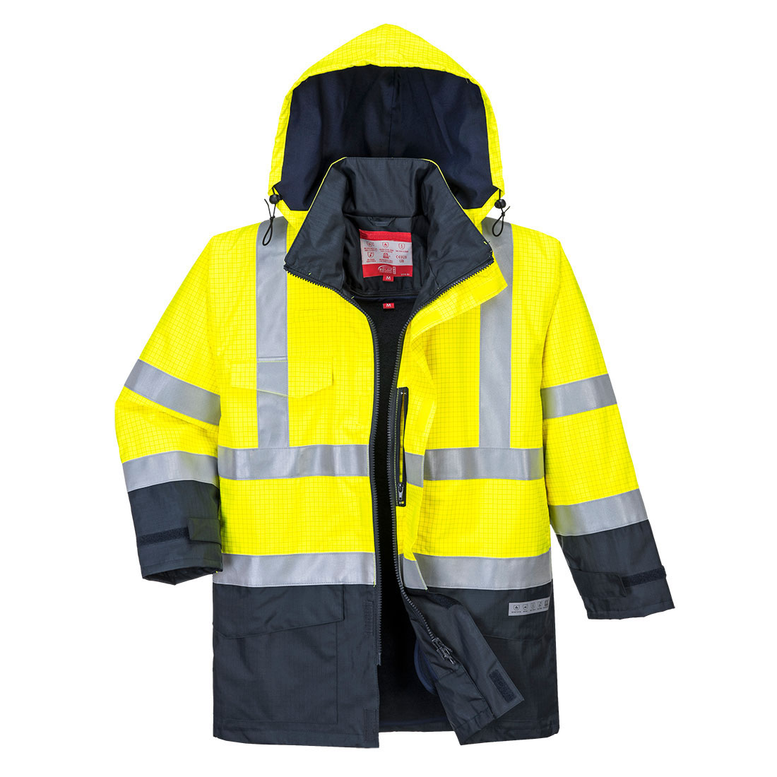 Rain Flame Resistant Breathable Hi-Vis Multi-Protection 3-IN-1 Jacket