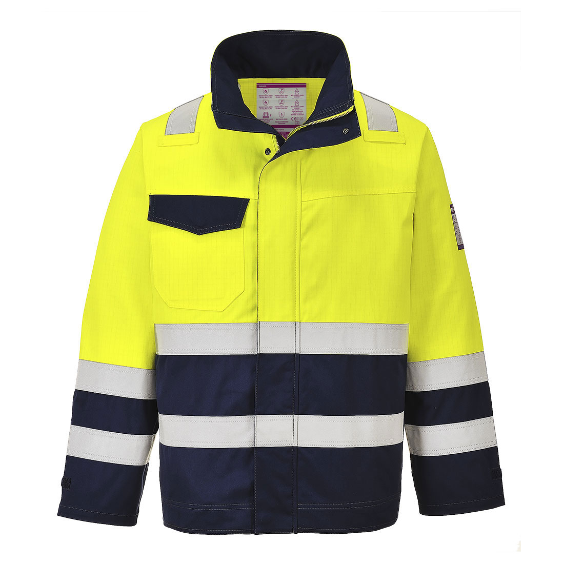 Hi-Vis Inherent Flame Fesistant Two Tone Classic Industrial Jacket