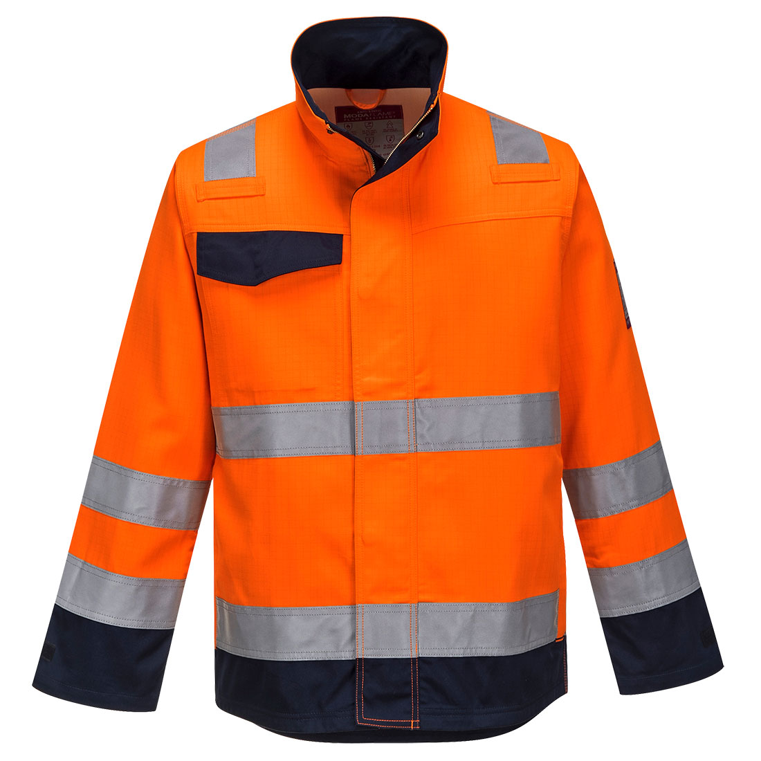 Flame Resistant Anti-Static Hi-Vis Waterproof Jacket with Against Electric Arc