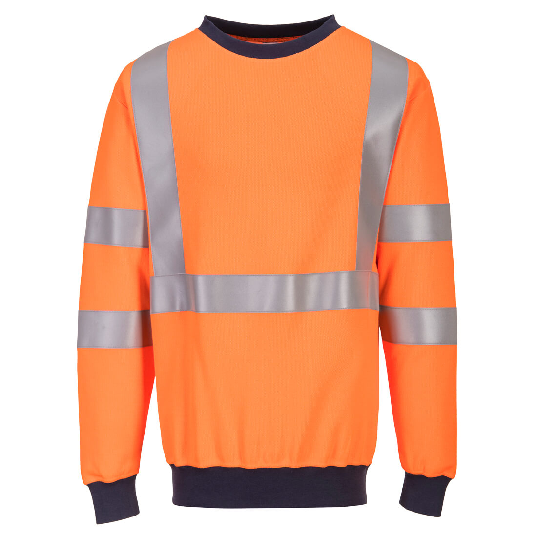 Flame Resistant Hi-Vis Classic Industrial Work Sweatshirt