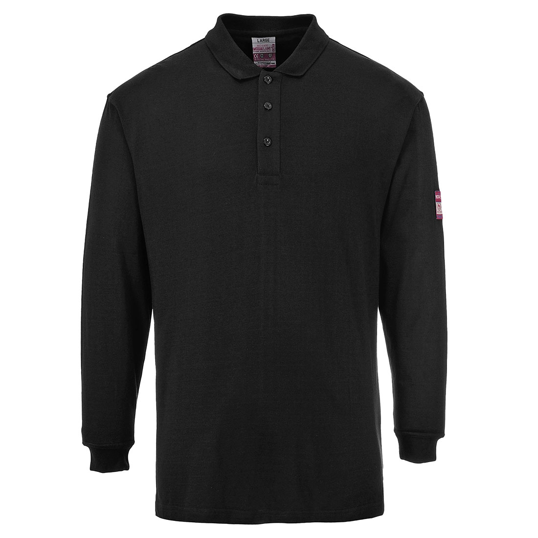 Flame Resistant Anti-Static Comfrtable Soft Long Sleeve Polo Shirt