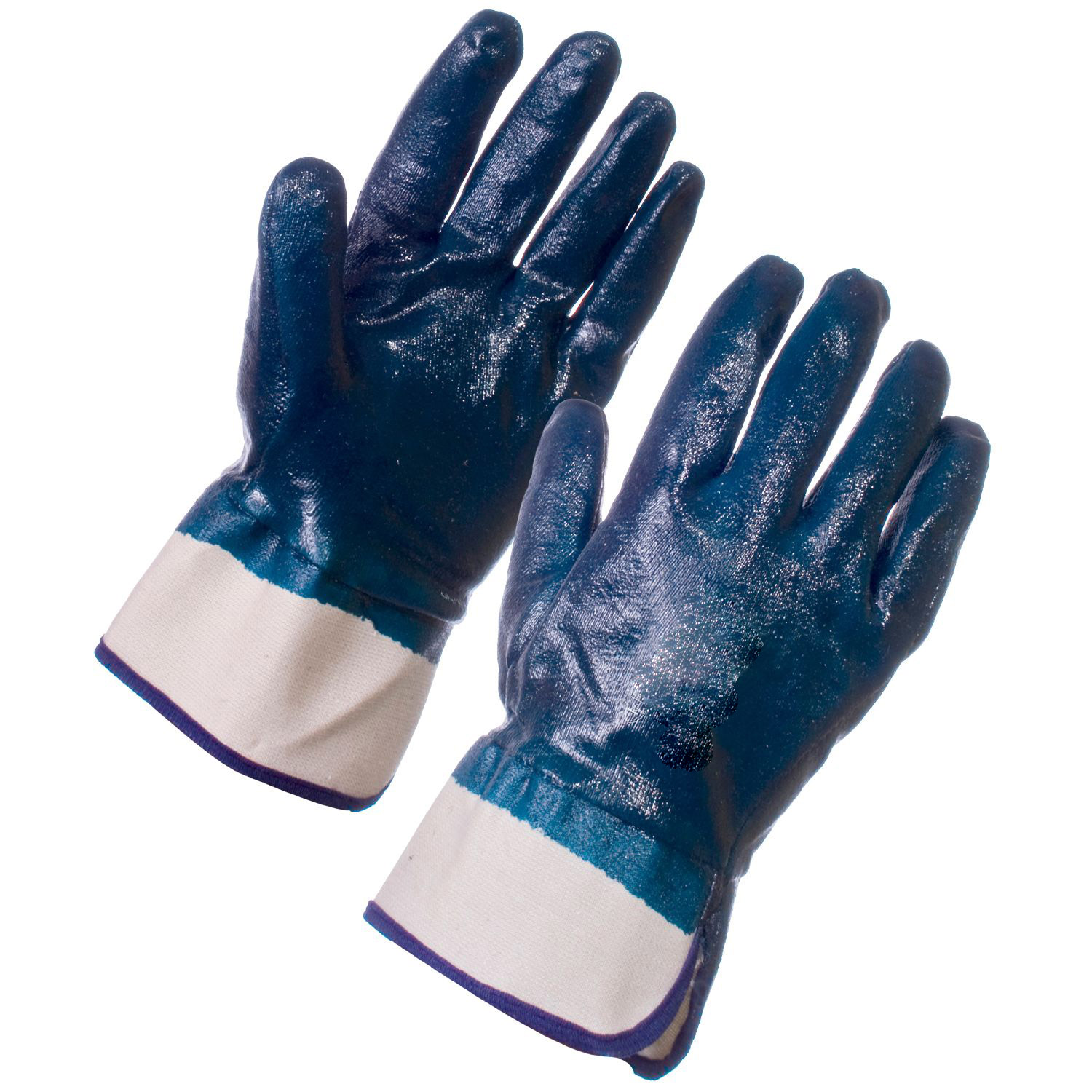 Nitrile Heavyweight Palm Full Dip Knit Wrist Gloves with Dry Grip