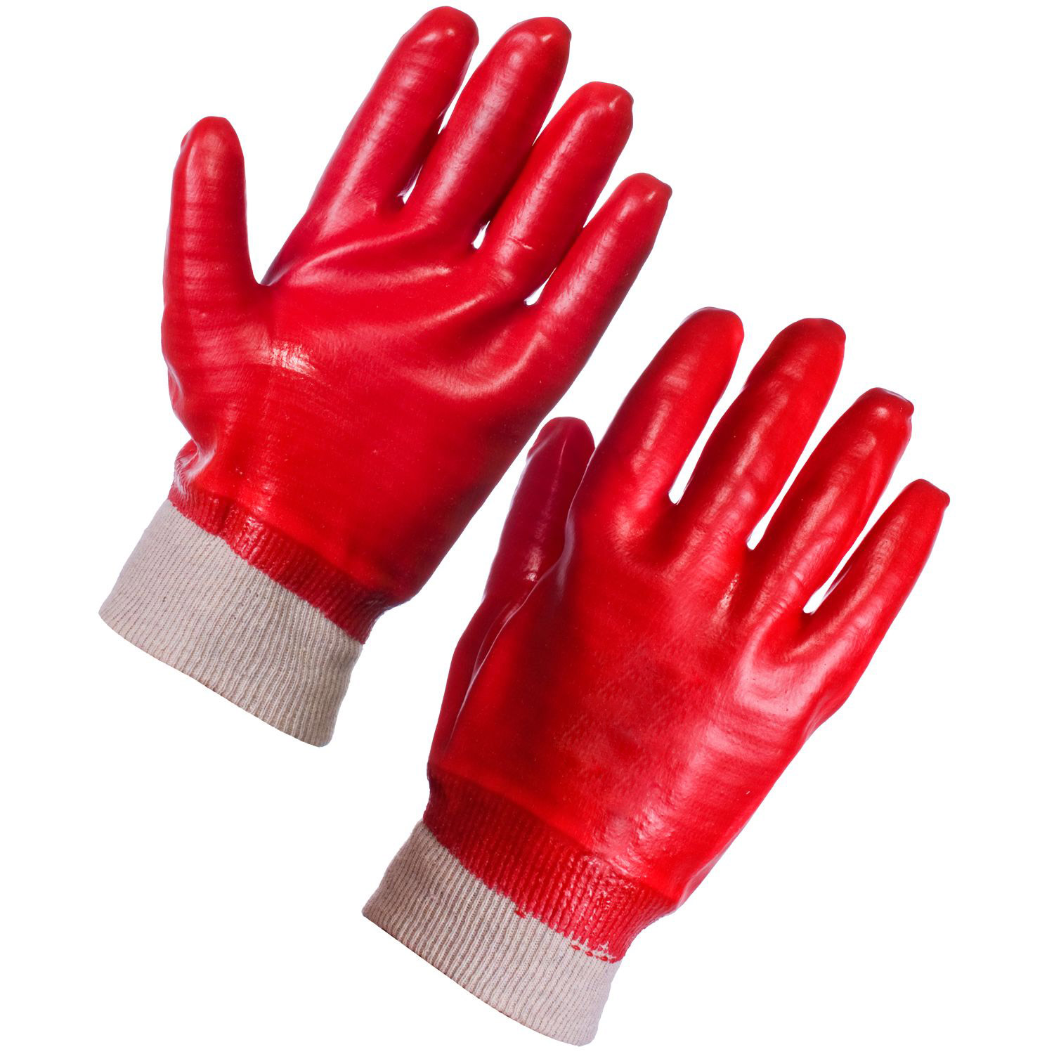 PVC Full Dip Industrial Knit Wrist Gloves