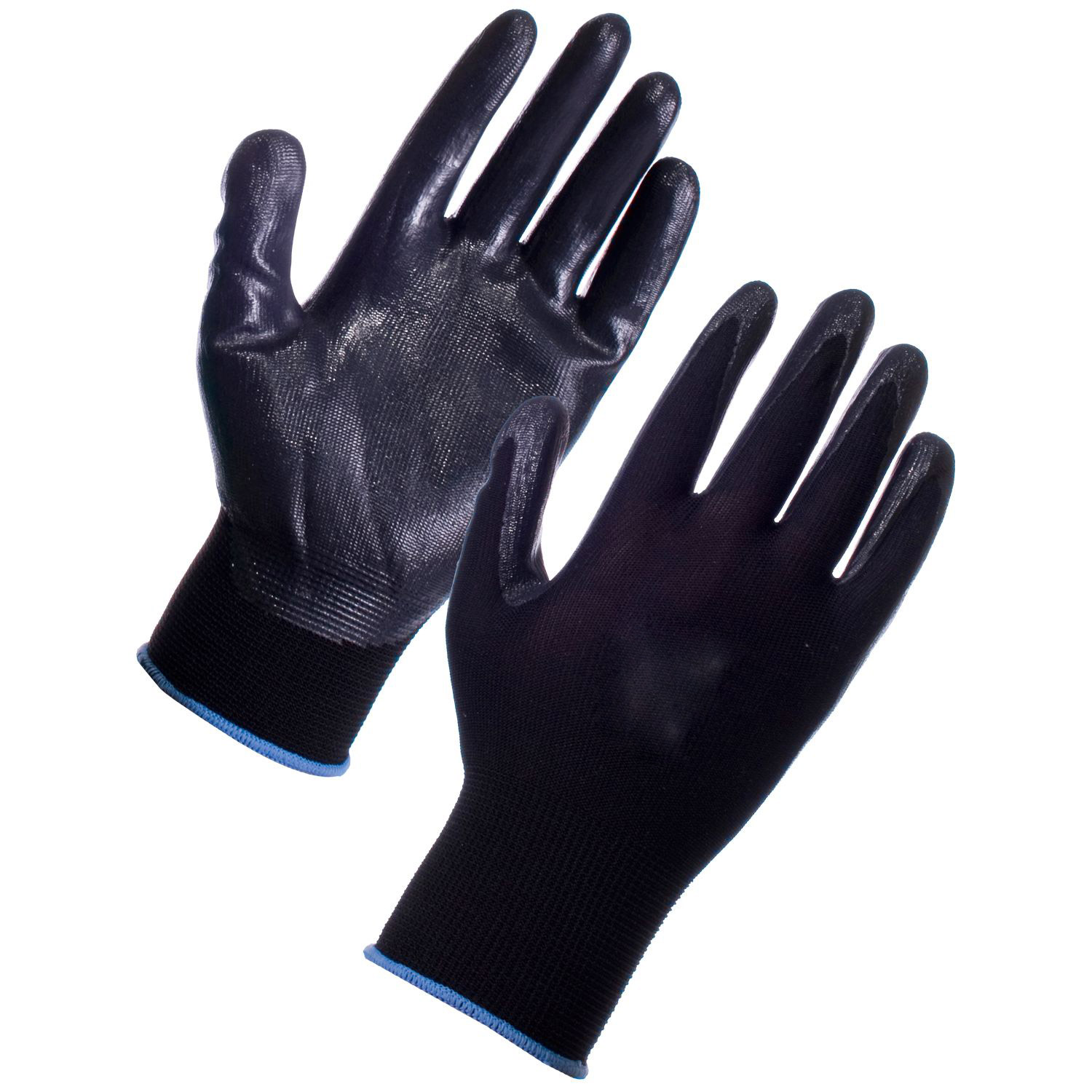 Abrasion Resistance Washable Nitrile Palm Dip Work Gloves