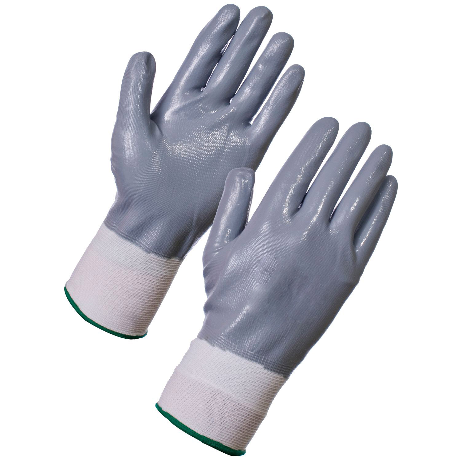 Plus Abrasion Resistance Washable Nitrile Palm Full Dipped Work Gloves