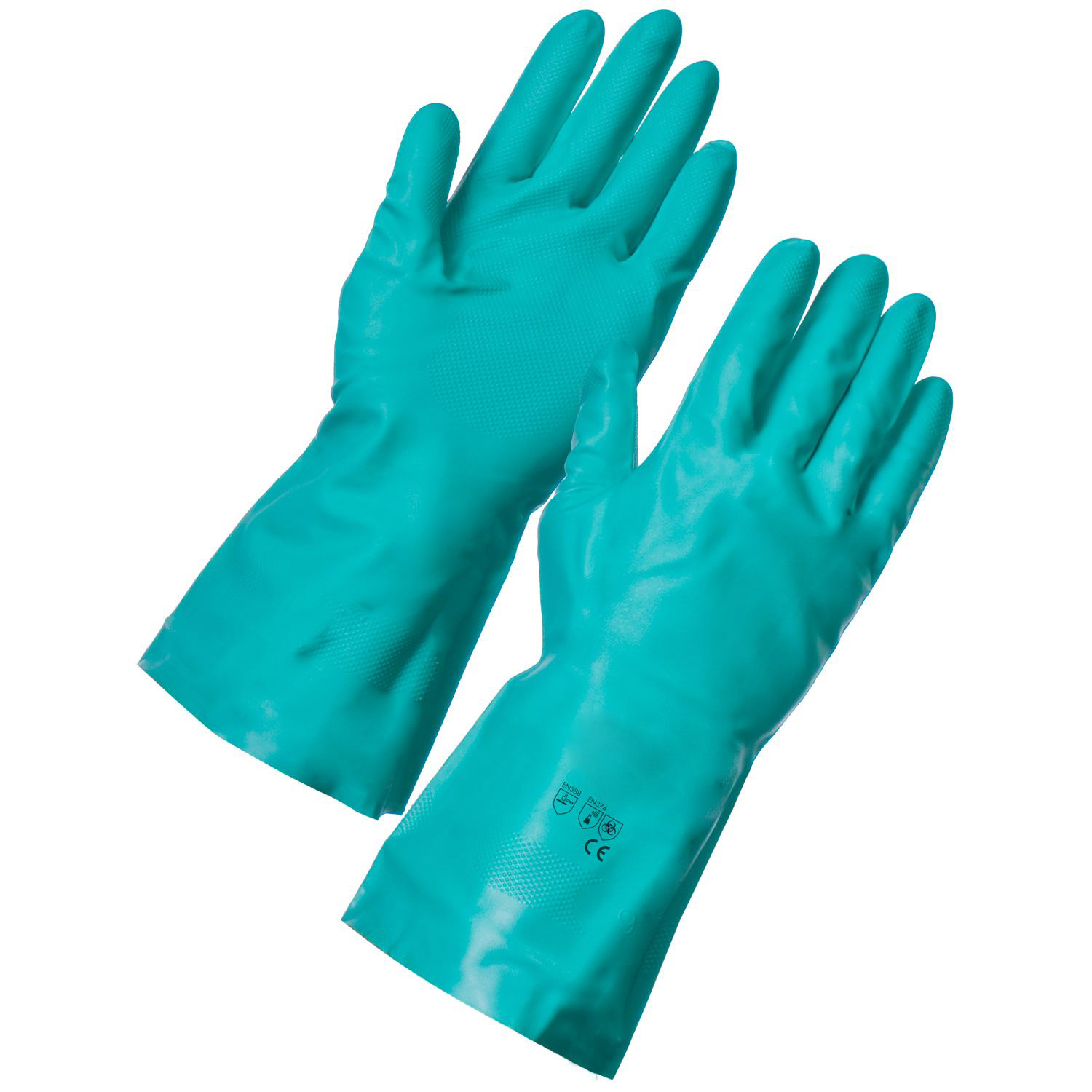 Tough Chemical Resistant Industrial Nitrile Gloves