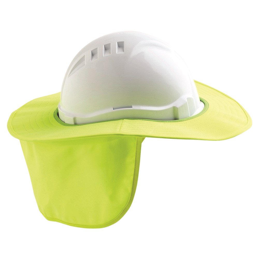 UV Polypropylene Safety Hat Sun Brim with Neck Flap