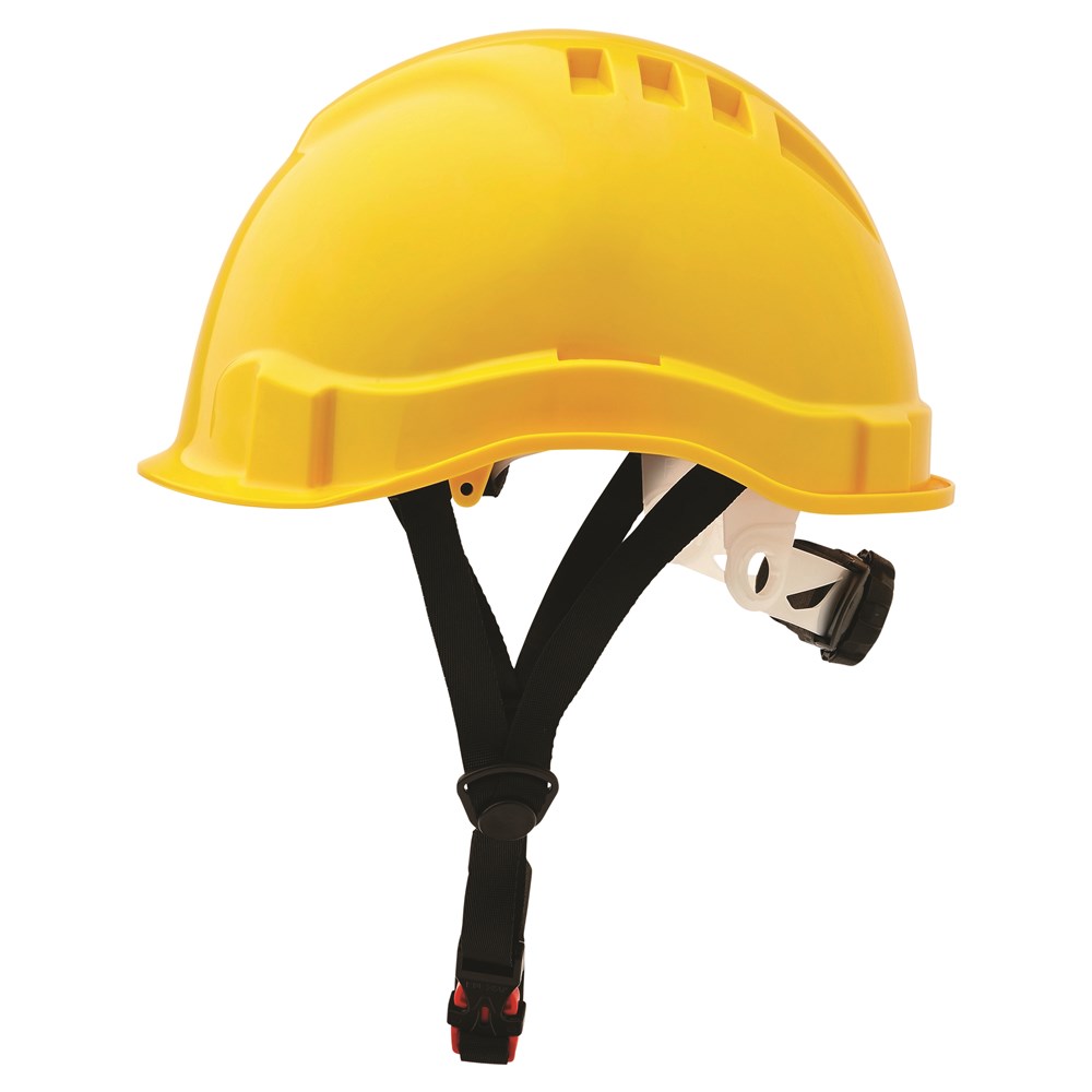ABS Comfortable Lightweight Peak Linesman Safety Helmet Vented  Ratchet Harness