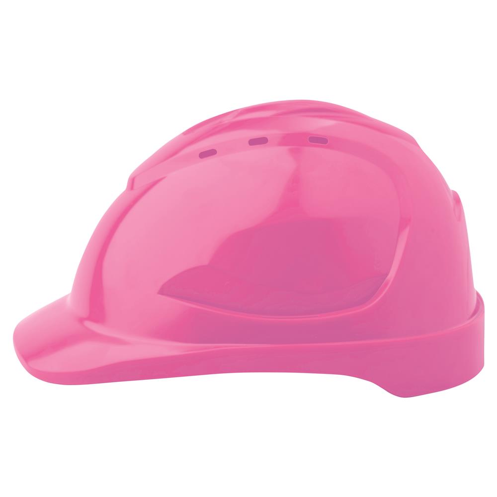 ABS Lightweight Durable Hard Safety Hat Vented with Pushlock Harness