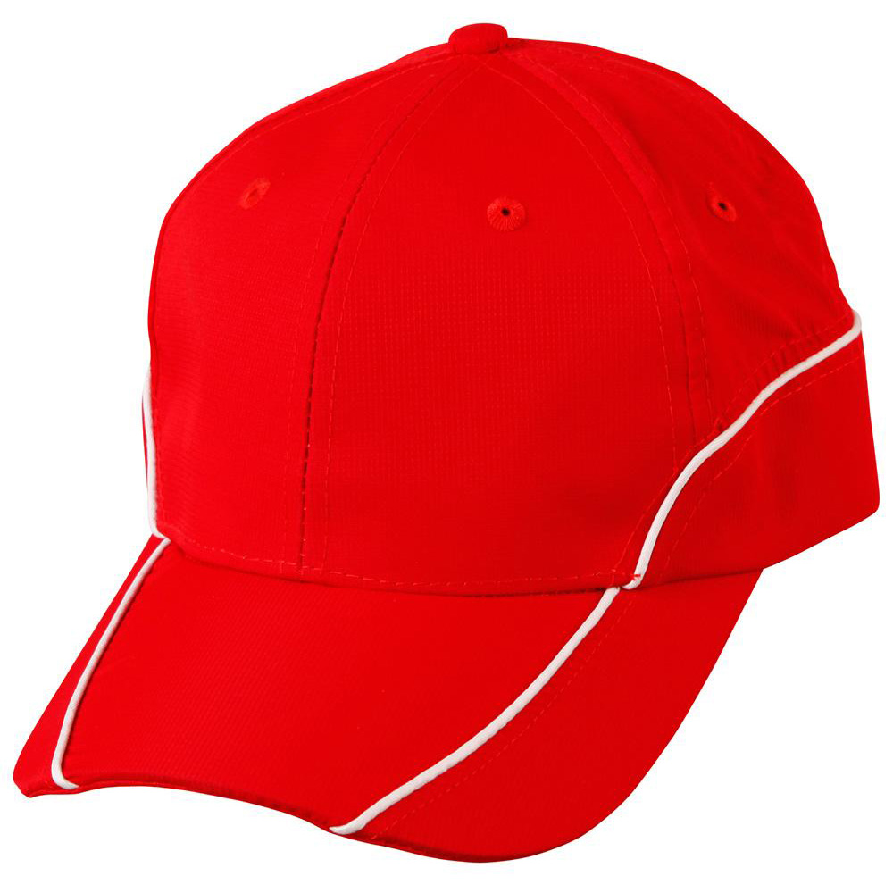 Polyester Ripstop Peak Cap With Contrast Mesh Lining