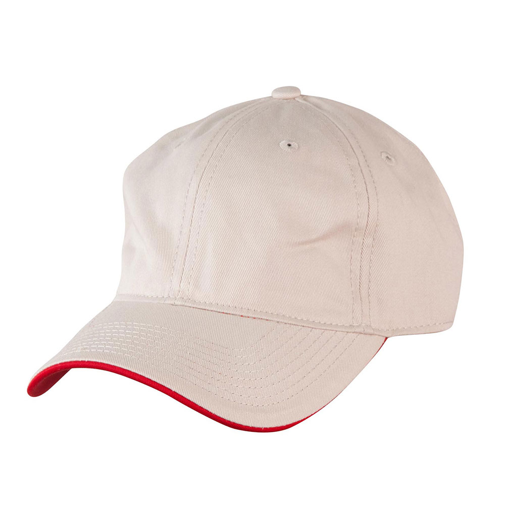 Contrast Colour Premium Washed Cotton Twill Cap