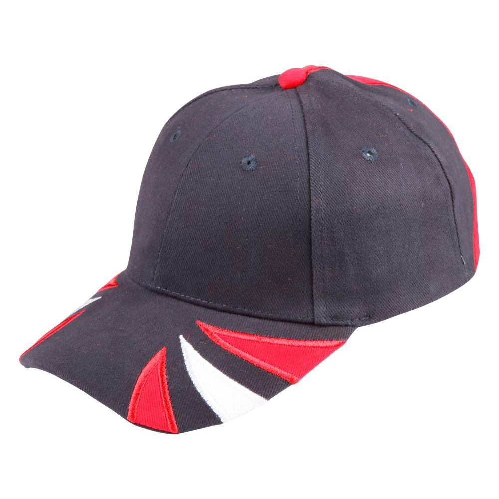 Tri-Colour Heavy Brushed Cotton Contrast Cap