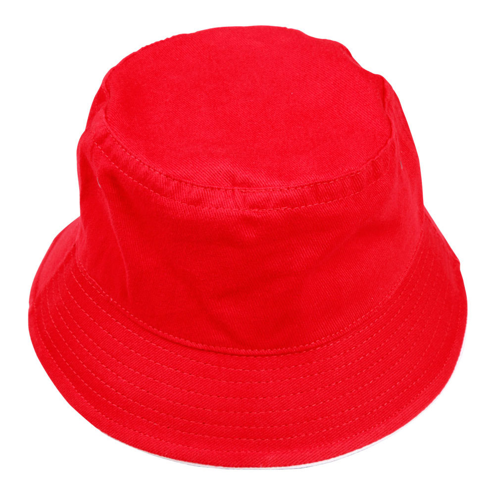 Soft Washed Heavy Brushed Cotton Bucket Hat With Sandwich Peak