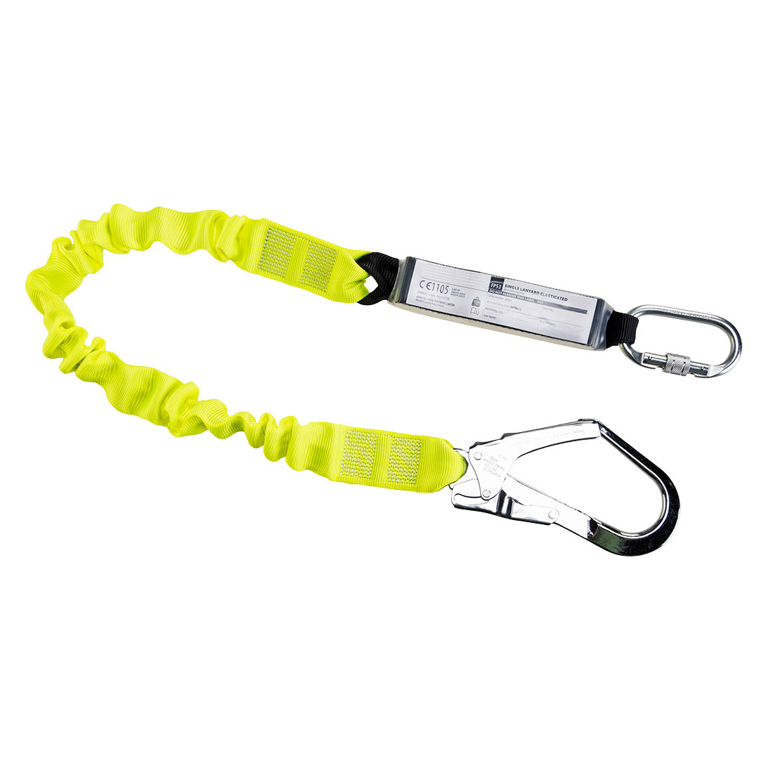 Aluminium Single Elasticated Lanyard With Shock Absorber