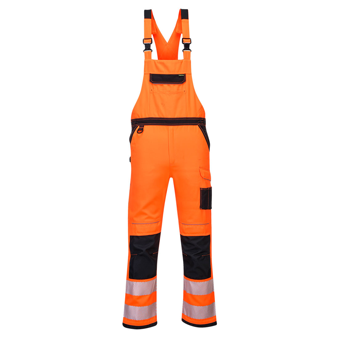 Hi-Vis Top-loading Bib & Brace with Knee Pad Pockets