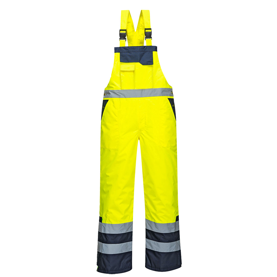  Hi-Vis Comfort Contrast Bib & Brace with Lined