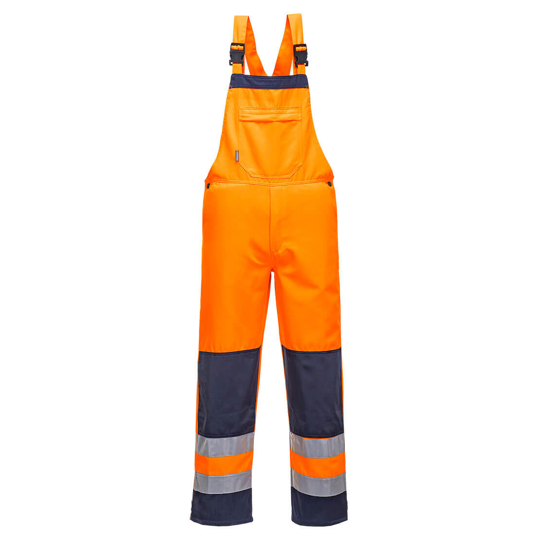 Hi-Vis Bib & Brace with a Concealed zip pocket