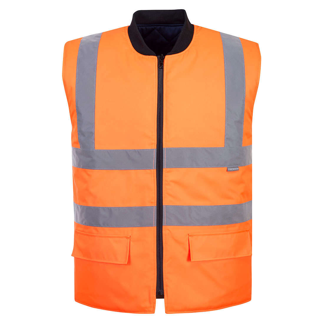 Hi-Vis Reversible Bodywarmer with Heavy Duty Padding