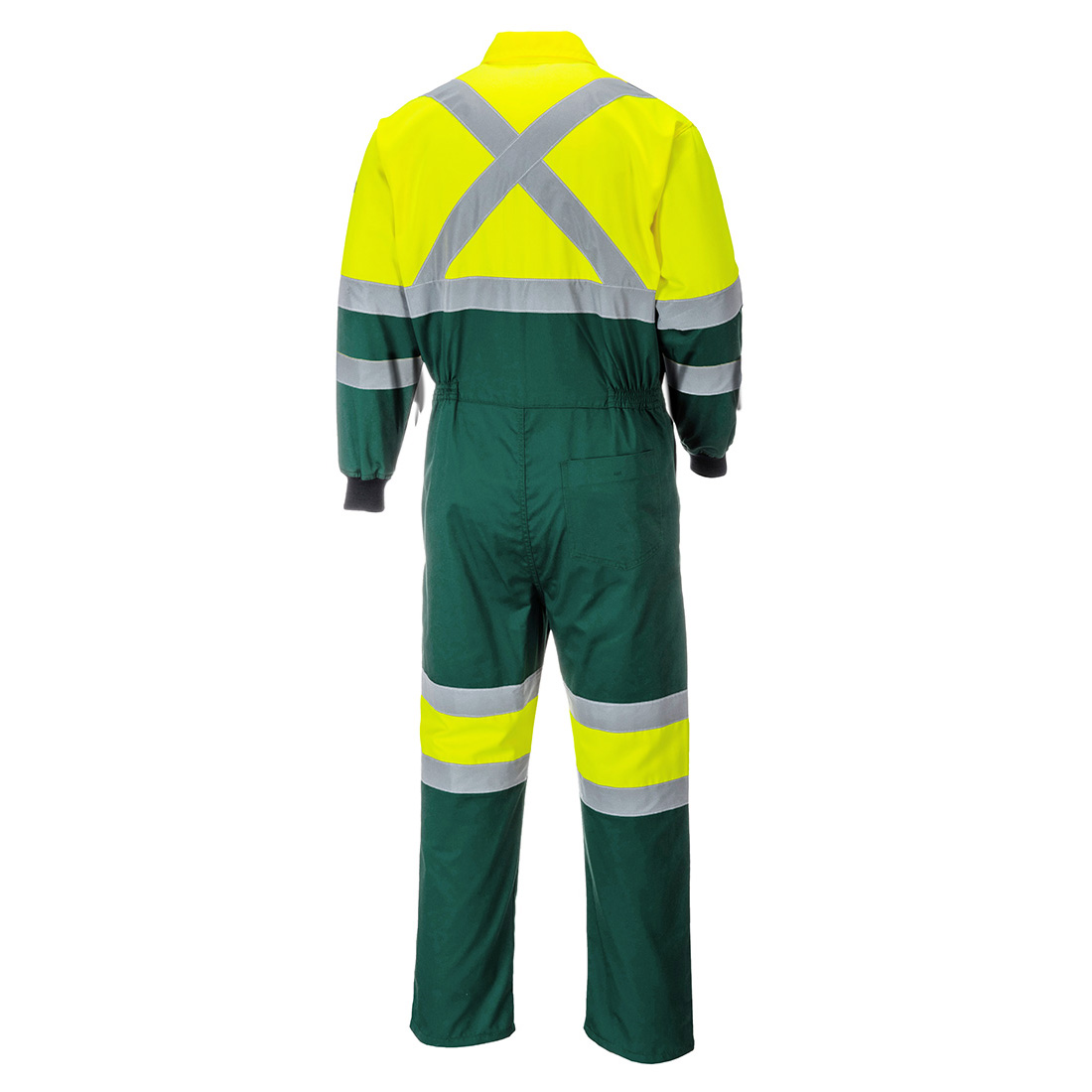 Hi-Vis "X" Back Coverall with Two-Way Zip for Quick and Easy Access