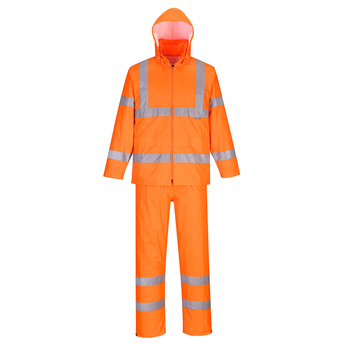 Hi -Vis Breathable Packaway Rainsuit with UPF fabric 