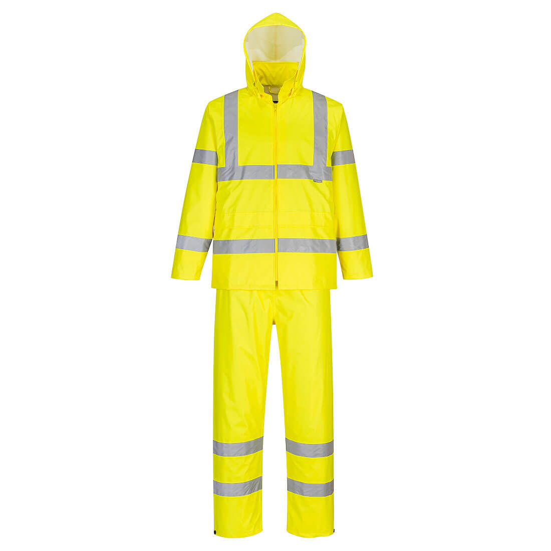 Hi -Vis Breathable Packaway Rainsuit with UPF fabric 