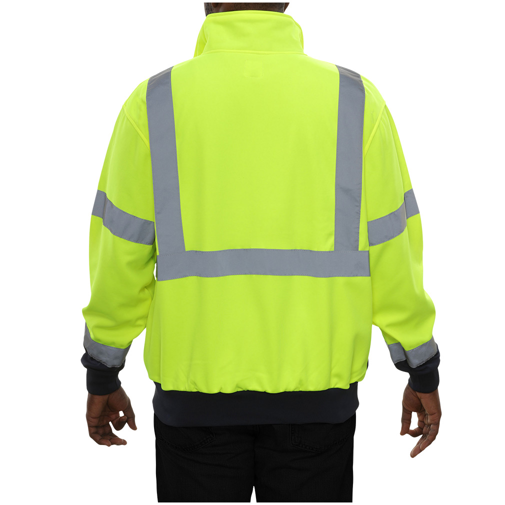 Hi Vis 2-Tone Quarter Zip Fleece