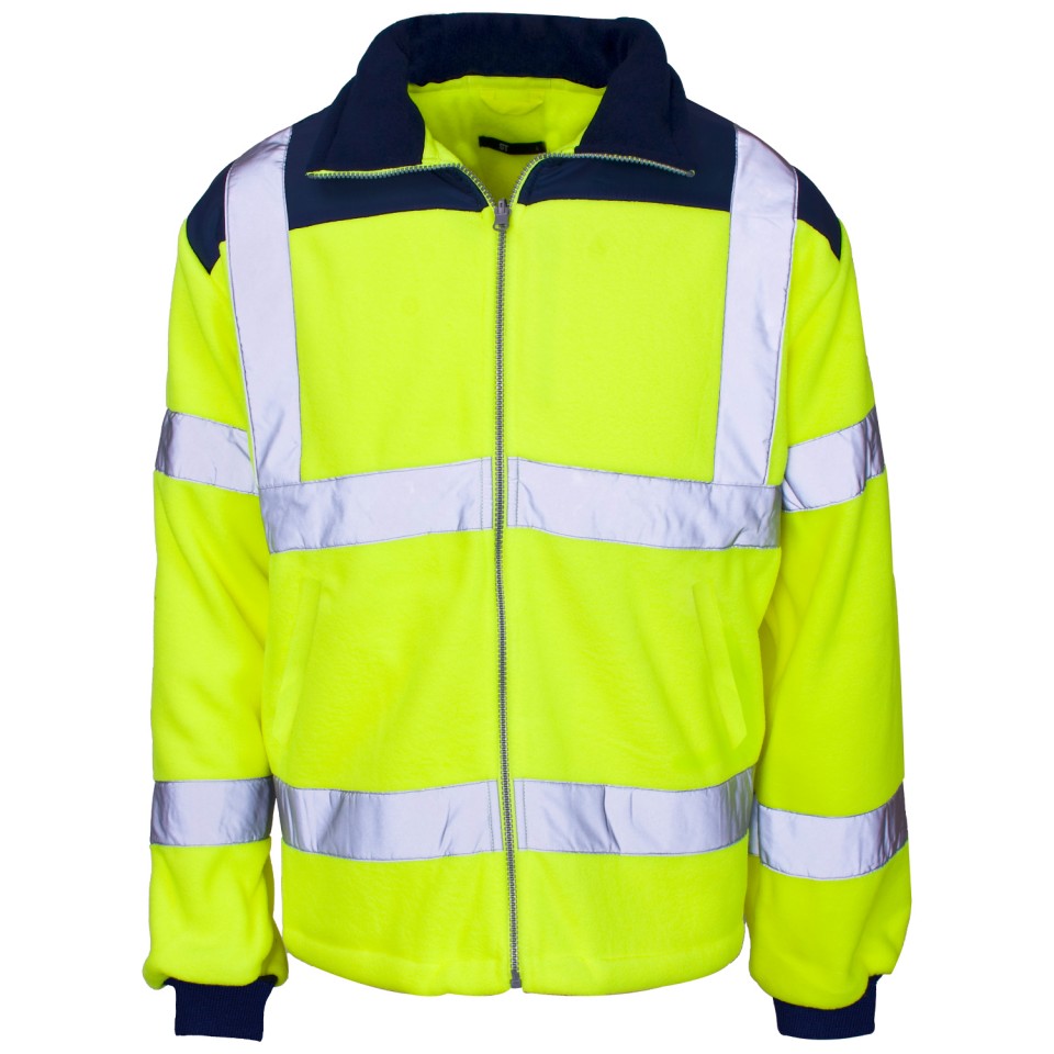 Hi-Vis Waterproof Fleece Class 2 with Rain Patch