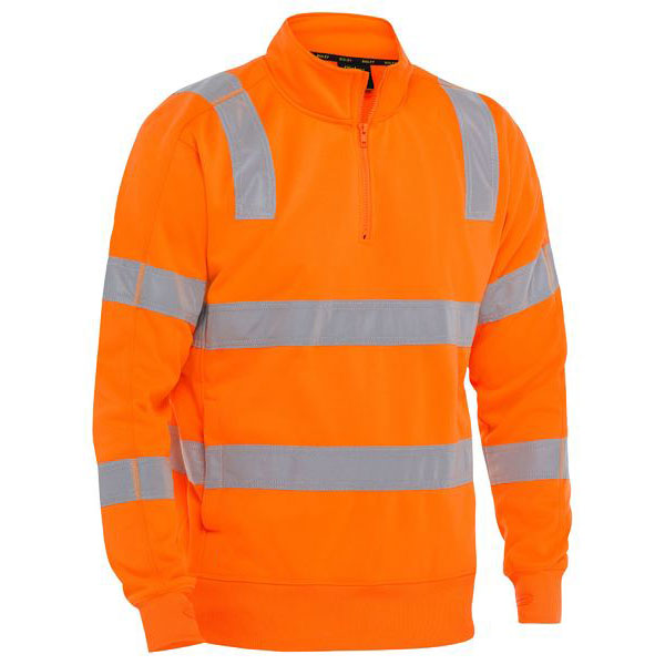 Hi Vis Wet Weather Breathable Warming Rail Fleece Pullover