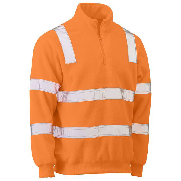 Hi Vis Wet Weather Breathable Warming Rail Polar Fleece Jumper