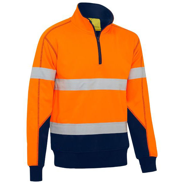 Hi Vis Two Tone Wet Weather Breathable Warming Fleece Pullover