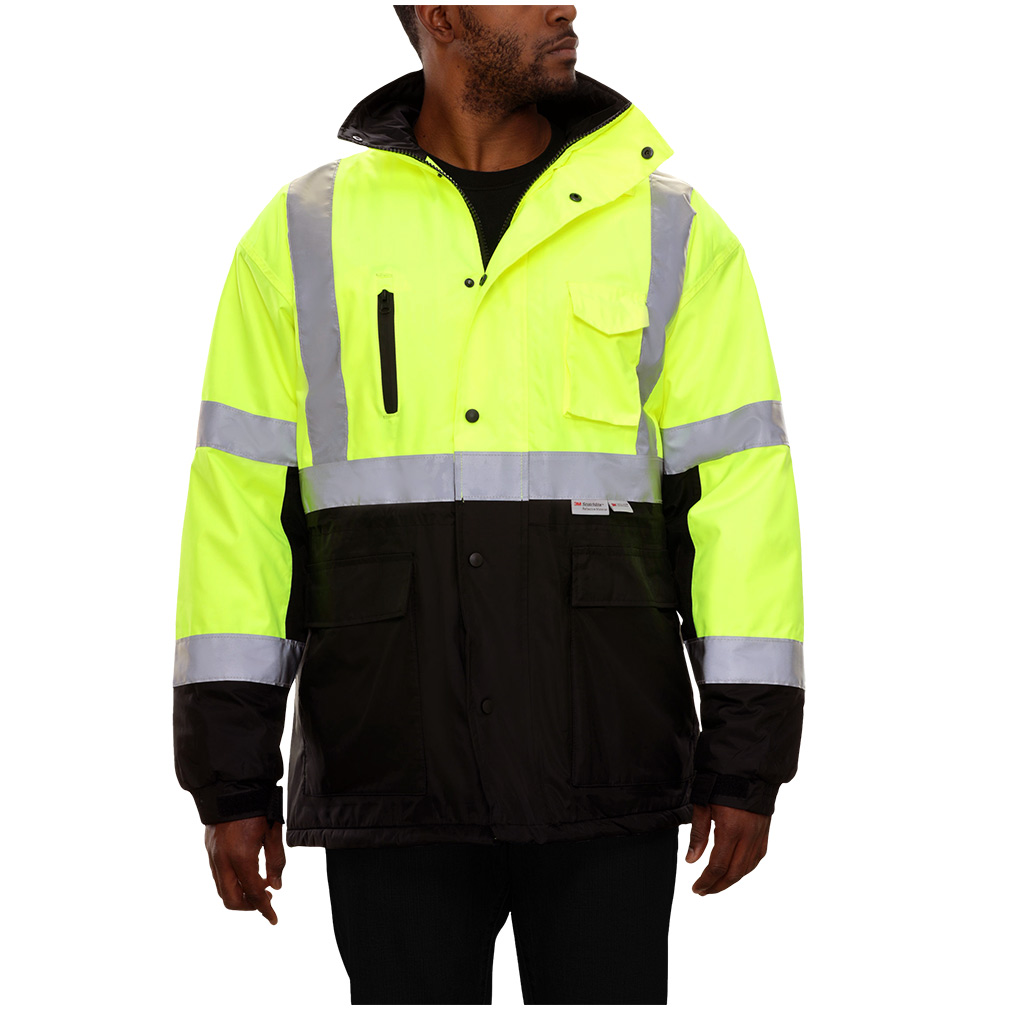 Hi-Vis 2-Tone Breathable Waterproof 3M™ Thinsulate™ Parka ANSI Class 3