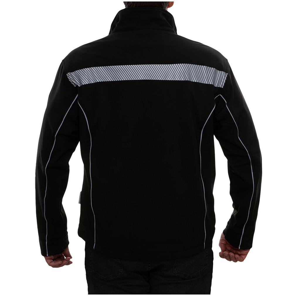 Hi-Vis Water Resistant Soft Shell Athletic Jacket with Featuring a Stretchable 3 Layer Fabric Construction