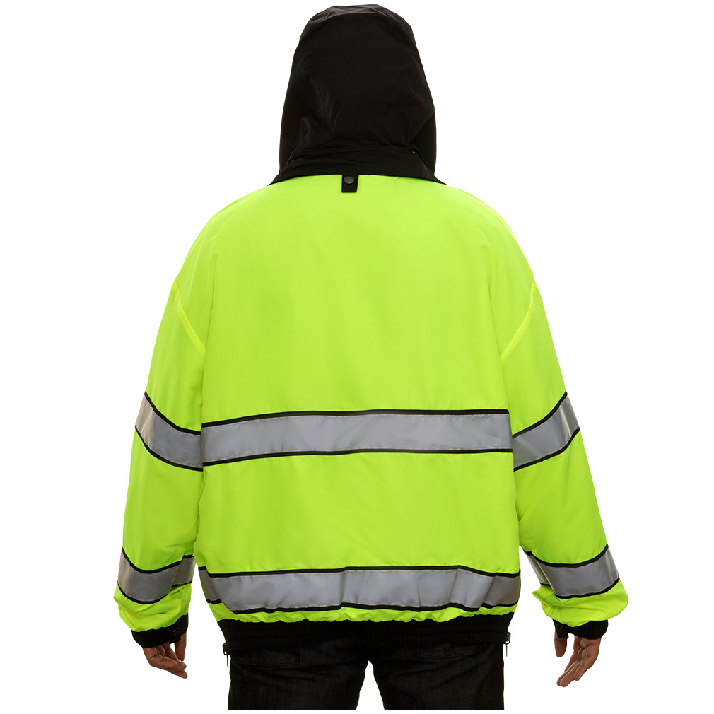 Hi-Vis  2-Tone Waterproof Law Enforcement Reversible Bomber Safety Jacket 