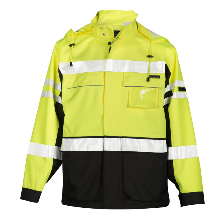 Hi-Vis Durable Ripstop 2-IN-1 Jacket with Waterproof PU Coated