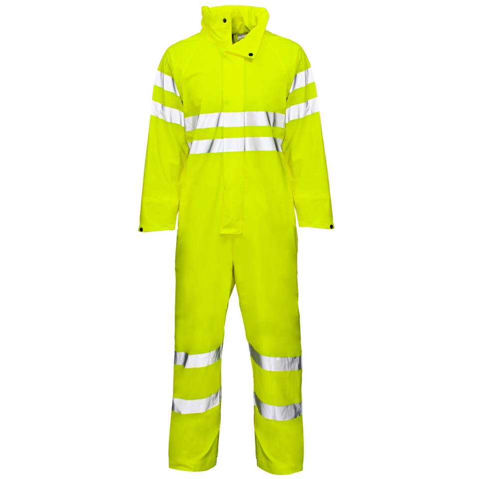 Hi-Vis Functional Rianwear Coverall with PU Coated