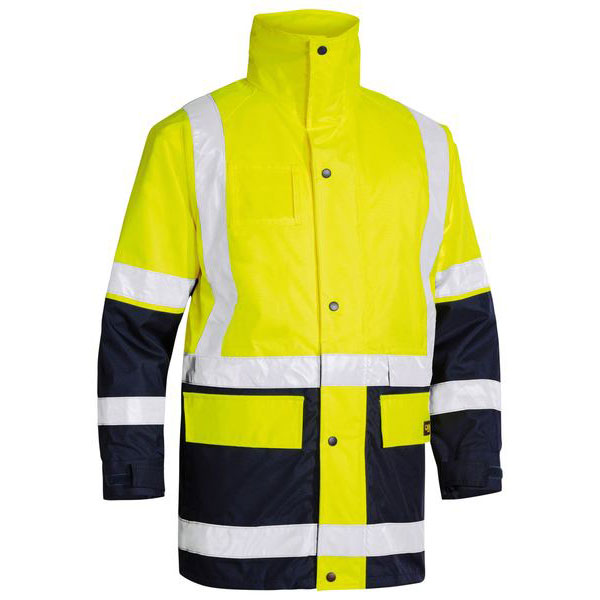 Oxford Reflective Two Tone Breathable Wet Weather 5 IN 1 RAIN JACKET