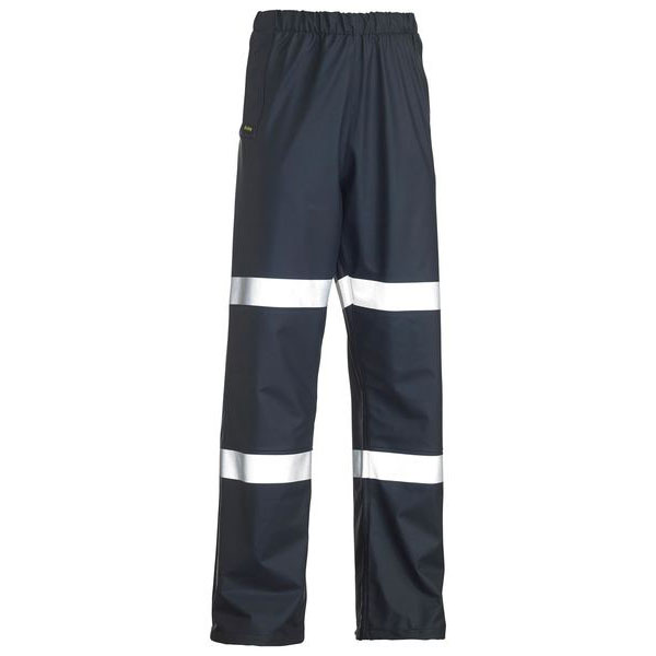 Hi Vis Breathable Stretch PU Waterproof Rail Rain Pants