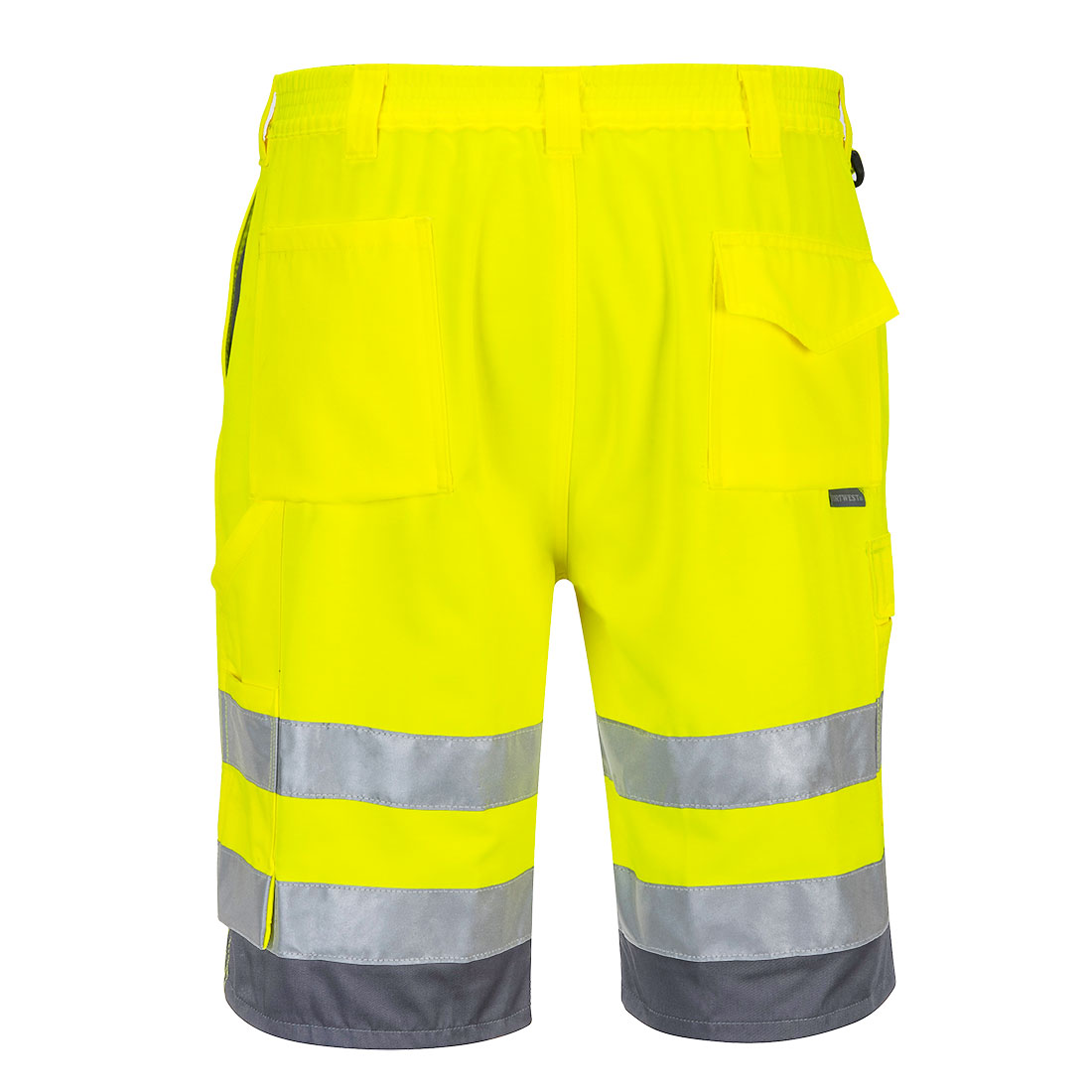 Hi-Vis Durable Poly-cotton Shorts Class 2 with UPF rated fabric