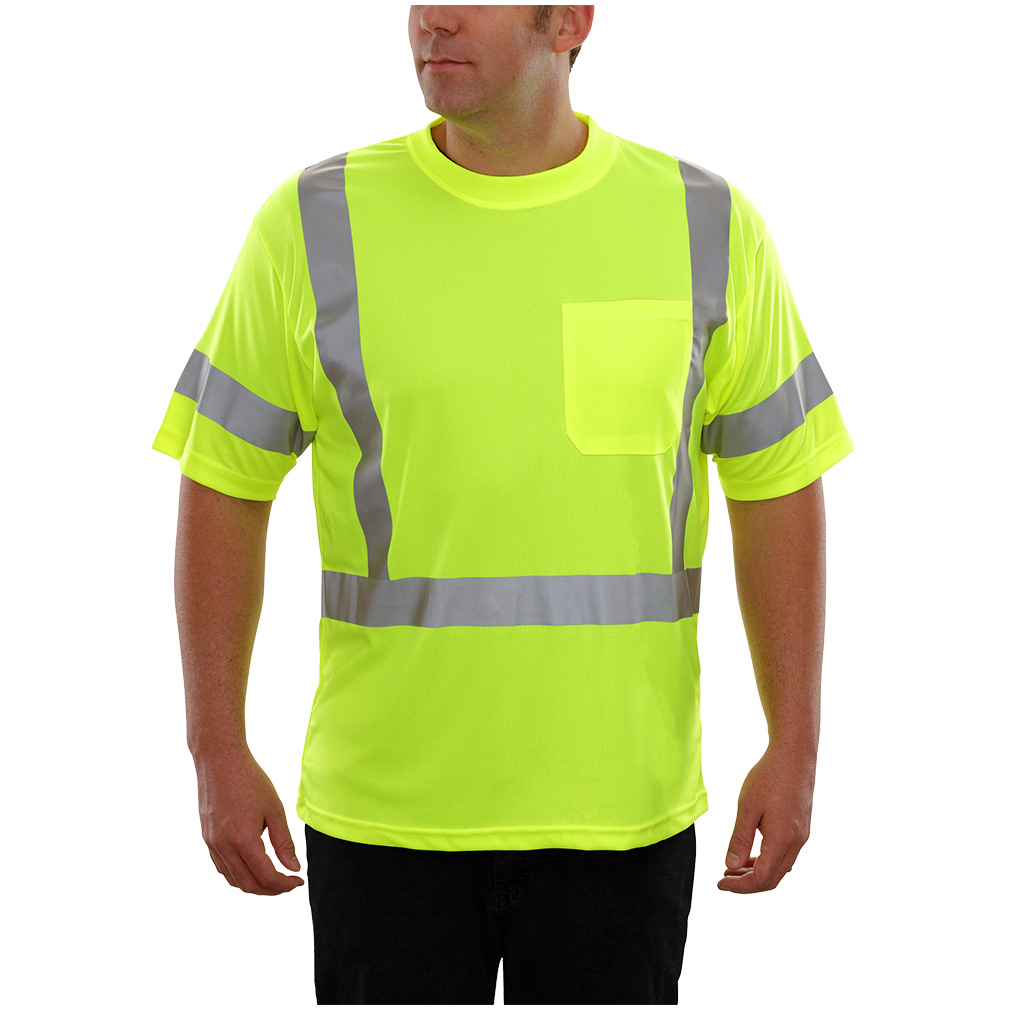 Hi-Vis High Performance Wicking Short Sleeve T-Shirt ANSI Type R Class 3