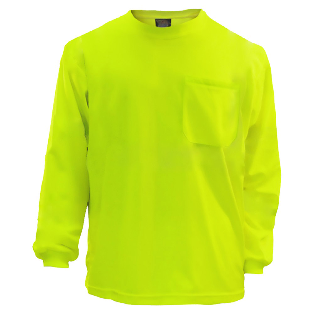 Hi-Vis Moisture Wicking Long Sleeve Safety Shirt Birdeye