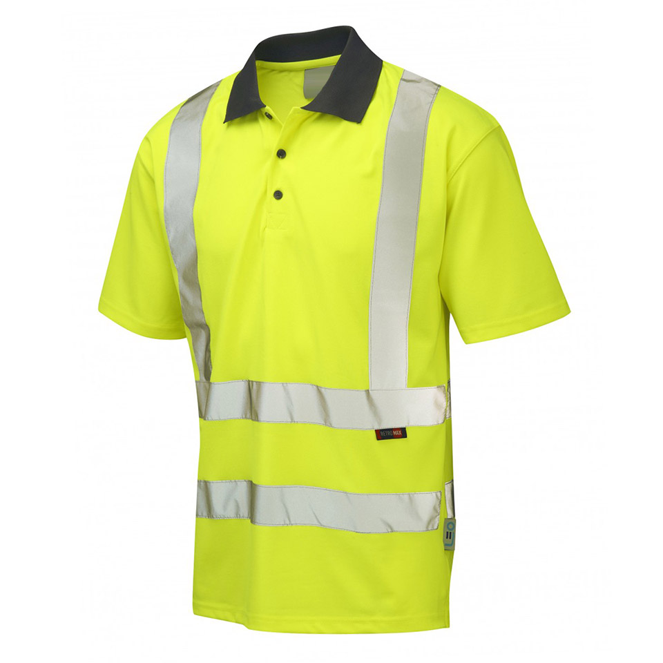 Hi-Vis Breathable Contrasting  Polo Shirt