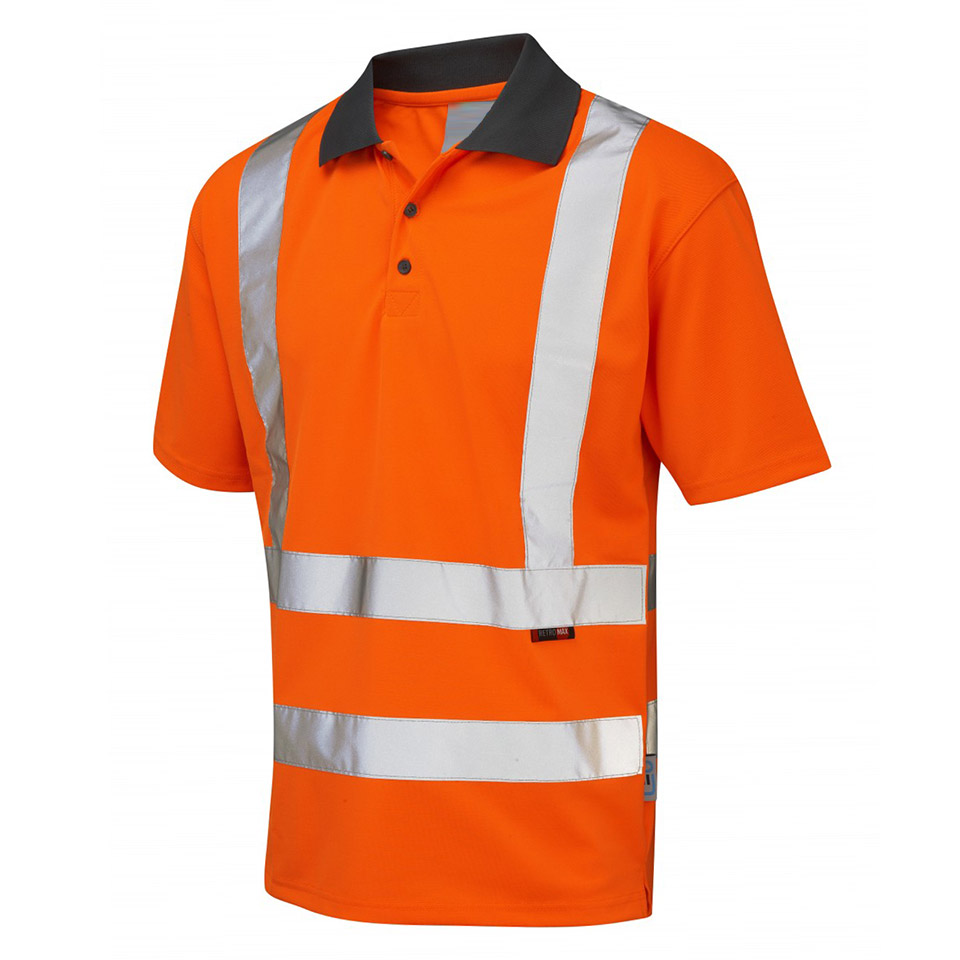 Hi-Vis Breathable Contrasting  Polo Shirt